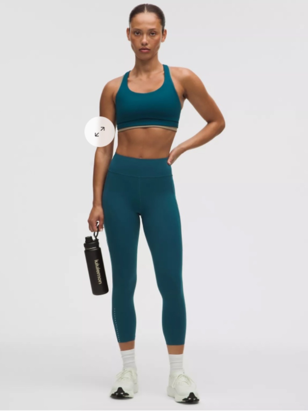 Lululemon Fast and Free High-Rise Crop 23" - Remixed Marine - Size 6